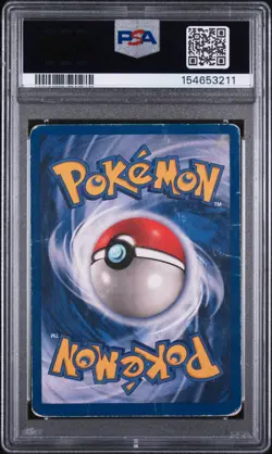 PSA 1 - Pokemon Vaporeon 12/64 1st Edition 1999 Holo Jungle Card English - Pop 6 - Image 2