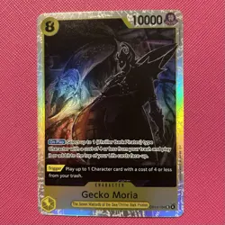 Gecko Moria OP14-104 The Azure Sea's Seven Foil One Piece Card Game TCG NM - Image 1