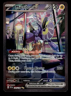 Miraidon ex 244/198 Special Illustration Rare Scarlet & Violet Pokemon Card - Image 2
