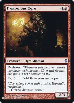 Treasonous Ogre -Foil Light Play MTG Mystery Booster Retail Edition Foils - Image 1