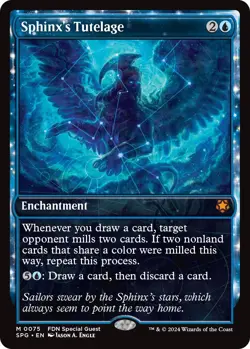 MTG Sphinx's Tutelage (Showcase) - 75 / English / Near Mint - Image 1