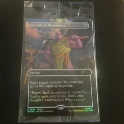Magic the Gathering MTG Swords to Plowshares (Foil) (PSA Promo) (Sealed) - Image 1