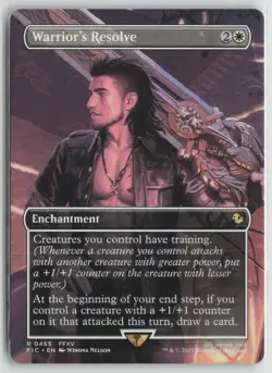 Warrior's Resolve (Borderless) LP Commander: FINAL FANTASY Magic: The Gathering - Image 1