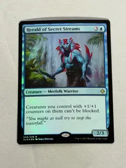 MTG FOIL Herald of Secret Streams Ixalan Magic the Gathering - Image 1