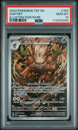 Shiftry Illustration Rare Pokemon Tef En-Temporal Forces 163 NM PSA 10 - Image 1