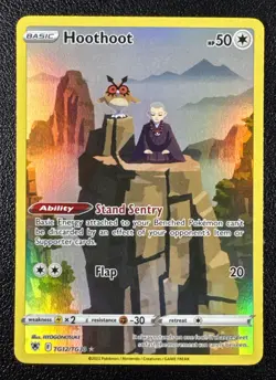 Pokemon Hoothoot Astral Radiance Trainer Gallery Ultra Rare Full Art TG12/TG30 - Image 1