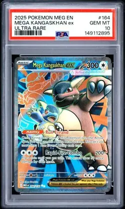 2025 POKEMON MEG EN-MEGA EVOLUTION ULTRA RARE #164 MEGA KANGASKHAN EX PSA 10 - Image 1