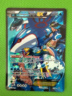 Pokemon Team Aqua's Kyogre ex 6/34 Double Crisis Holo Rare - Image 1