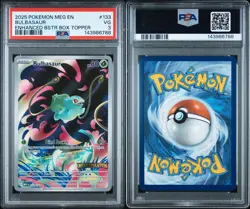 Damaged By PSA - 2025 POKEMON MEG EN-MEGA EVOLUTION EBB TOPPER BULBASAUR PSA 3 - Image 3