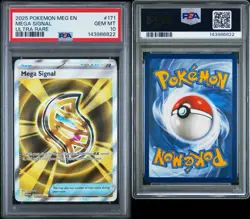 PSA 10 MEGA SIGNAL #171 ULTRA RARE FULL ART 2025 POKEMON MEG EN MEGA EVOLUTIONS - Image 3