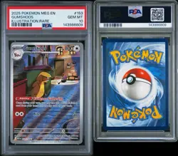 2025 POKEMON MEG EN-MEGA EVOLUTION ILLUSTRATION RARE #153 GUMSHOOS PSA 10 - Image 3