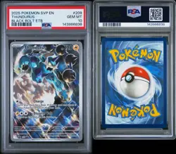 2025 POKEMON SVP EN-SV BLACK STAR PROMO #209 THUNDURUS PSA 10 - Image 3