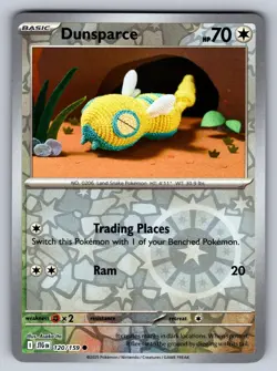 Dunsparce 120/159 Reverse Holo Common SV09: Journey Together Pokemon TCG NM - Image 1
