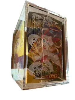 Pokemon TCG Evolving Skies Booster Box Sealed Brand New in ACRYLIC case - Image 3