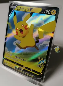 Pokemon 25th Anniversary S8a - Pikachu V 020/028 Holo Card - Pack Mint - Image 2