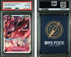 2025 ONE PIECE JAPANESE EB03-EXTRA BOOSTER HEROINES EDITION VINSMOKE REIJU PSA10 - Image 3