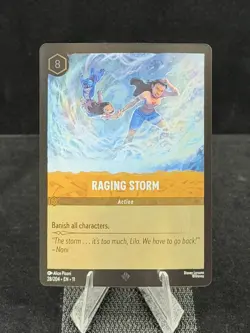Disney Lorcana-Winterspell-Raging Storm-#28-Cold Foil-M/NM - Image 1