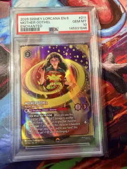 Disney Lorcana Mother Gothel Knows What's Best Enchanted 211/204 Reign of Jafar - Image 1