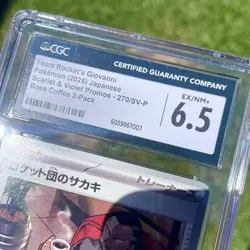 Team Rocket's Giovanni Pokemon Card - 2025 BOSS Coffee Collaboration! Graded 6.5 - Image 3