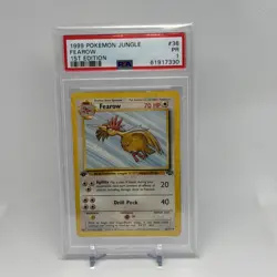 Pokemon Jungle Fearow Card 36/64 1st Edition Uncommon PSA 1 - RARE! POP 1 - Image 1