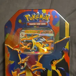 Pokemon Mega Charizard EX Tin Deck 2026 Foil Promo Card English in hand - Image 2