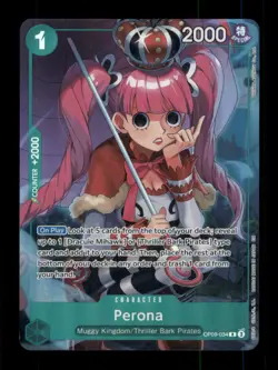 Perona (Illustration Box Vol.4) R Foil One Piece Promotion Cards OP09-034 NM - Image 1