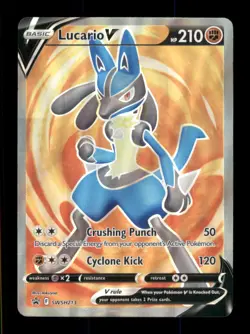 Lucario V Promo Holofoil SWSH: Sword & Shield Promo Cards SWSH213 NM - Image 1