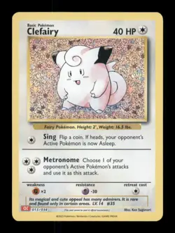 Clefairy Classic Collection Holofoil Trading Card Game Classic 013/034 NM - Image 1