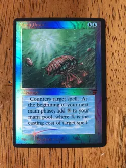 MTG - Mana Drain - English - Legends - FOIL - Art Alt - WATCH VIDEO OF ITEM!!! - Image 3