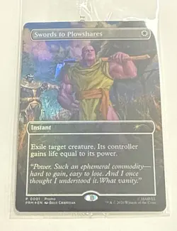 Swords to Plowshares Foil Promo Pack New Marvel Thanos MTG Magic the Gathering - Image 3