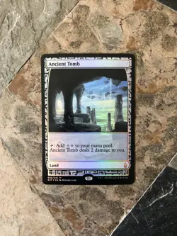 Foil Ancient Tomb - Zendikar Expeditions -Legacy = Alt Art - Read - Watch Video! - Image 3
