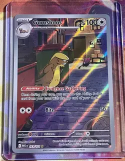 Pokemon TCG: 2025 Mega Evolution Gumshoos Illustration Rare 153/152 - Image 1