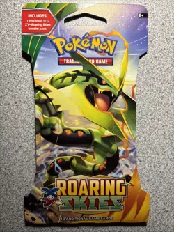 Pokemon XY Roaring Skies Sleeved Booster Pack Rayquaza Art - Image 1