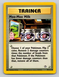 Moo-Moo Milk 101/111 Common Neo Genesis Pokemon Unlimited LP - Image 1