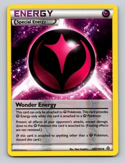 Wonder Energy 144/160 Uncommon Primal Clash Pokemon Reverse Holo LP - Image 1