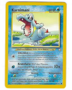 Pokemon TCG Totodile 81/111 (Karnimani) GERMAN - Image 1