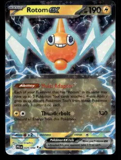 Rotom ex 029/094 Double Rare Phantasmal Flames Pokemon NM - Image 1