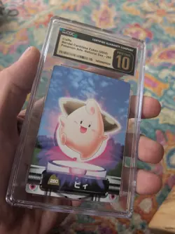 (POP 1) CGC 10 Pristine Carddass BANDAI ZUKAN Cleffa Pokemon Japanese National - Image 2