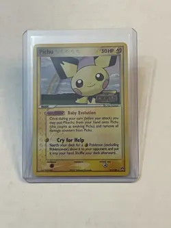 Pokemon TCG Pichu 21/108 EX Power Keepers STAMPED Holo Rare 2007 NM NICE LOOK!! - Image 1