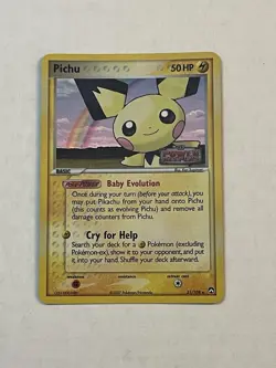 Pokemon TCG Pichu 21/108 EX Power Keepers STAMPED Holo Rare 2007 NM NICE LOOK!! - Image 3