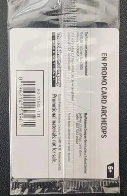 Pokemon Field Museum Archeops Fossil Promo Card - Sealed & In Hand! - Image 2
