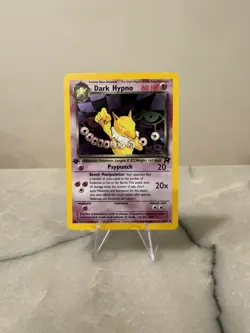 Dark Hypno 9/82 Holo Rare Team Rocket Pokemon 1st Edition Holo LP- - Image 1