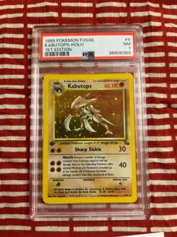 #9 Kabutops - Holo (1st Edition) | PSA 7 | 1999 Pokemon Fossil - Image 4