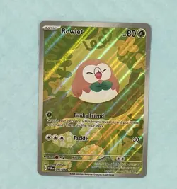 Pokemon Rowlet 90/88 Illustration Rare Perfect Order NM/Mint Full Art ME03 - Image 1