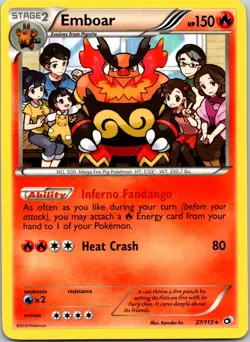 EMBOAR - 27/113 - LEGENDARY TREASURES - - LP -NON HOLO - Image 1
