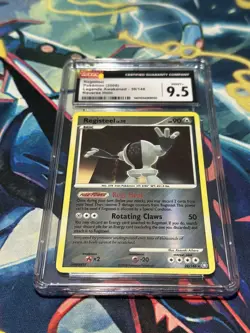 CGC 9.5 MINT+ 2008 Registeel Reverse Pokemon Diamond Pearl Legends Awakened 39 - Image 4