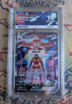 Deoxys V STAR GG45/GG70 Pokemon Crown Zenith Galarian Gallery GEM MINT ACE 10 - Image 1