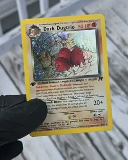 Pokemon TCG Team Rocket 1st Edition Holo 6/82 Dark Dugtrio (READ DESCRIPTION) - Image 1