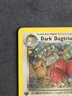 Pokemon TCG Team Rocket 1st Edition Holo 6/82 Dark Dugtrio (READ DESCRIPTION) - Image 4