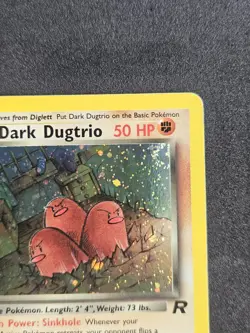 Pokemon TCG Team Rocket 1st Edition Holo 6/82 Dark Dugtrio (READ DESCRIPTION) - Image 5
